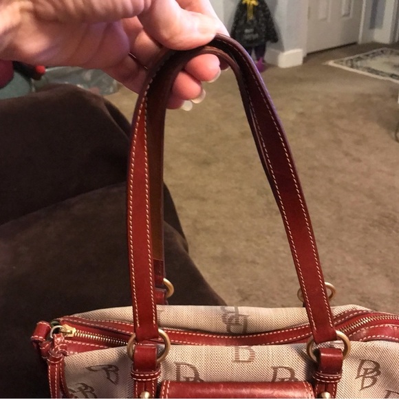 Dooney & Bourke Signature Double Handle Bag canvas leather - Picture 5 of 11